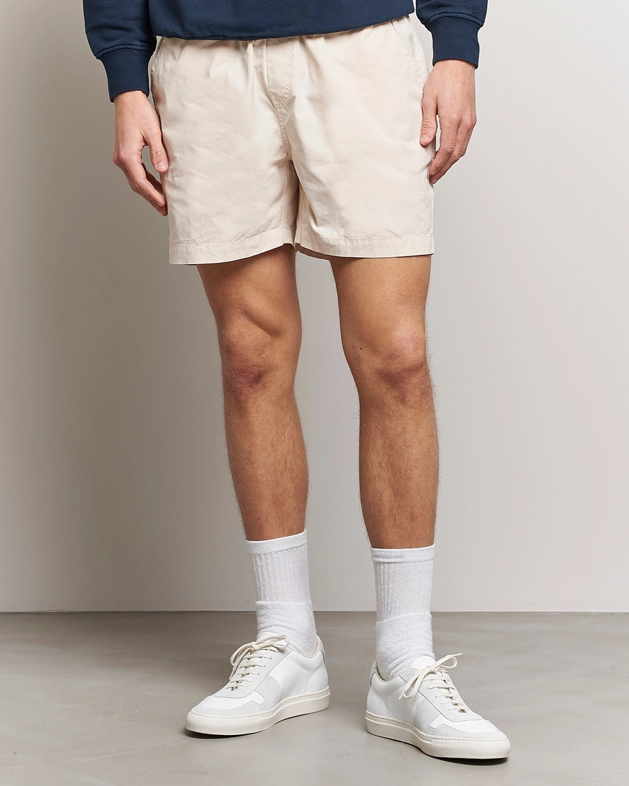 Herren | Basics | Colorful Standard | Classic Organic Twill Drawstring Shorts Ivory White