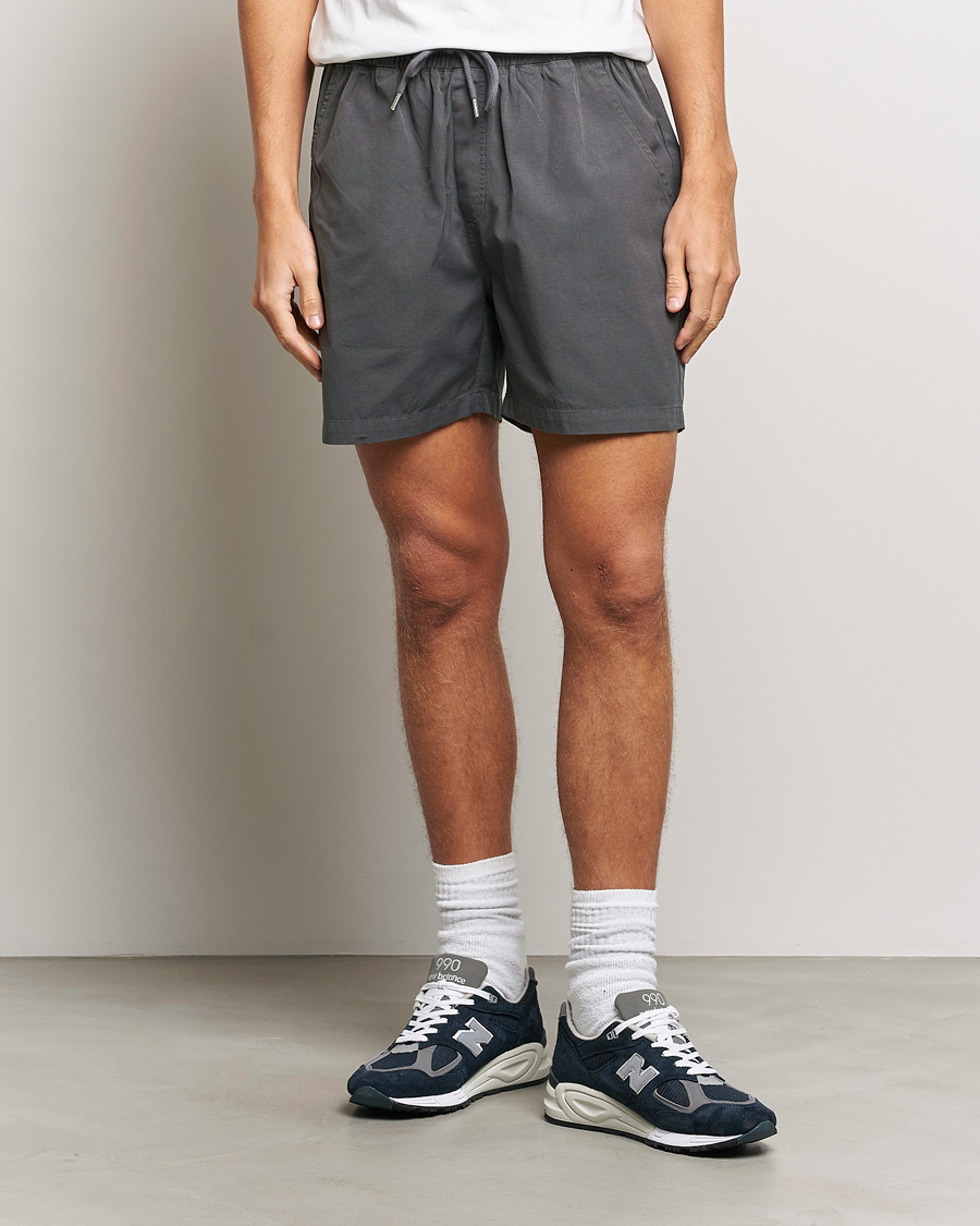Herr |  | Colorful Standard | Classic Organic Twill Drawstring Shorts Lava Grey