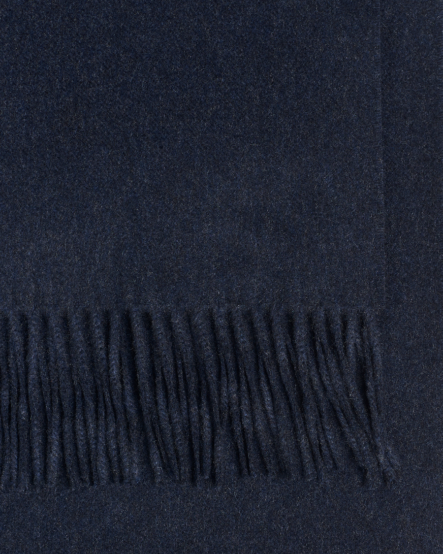 Herren | Piacenza Cashmere Cashmere Scarf Navy Melange | Piacenza Cashmere | Cashmere Scarf Navy Melange