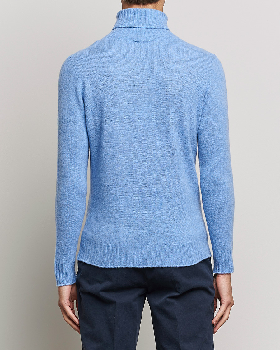 Herren | Pullover | Altea | Wool/Cashmere Turtleneck Sweater Light Blue