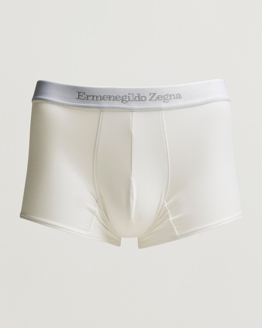 Herren | Unterwäsche | Zegna | Cotton Stretch Trunk Boxers White