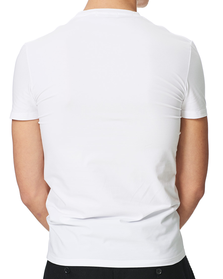 Herren | T-Shirts | Zegna | Cotton Stretch Crew Neck T-Shirt White