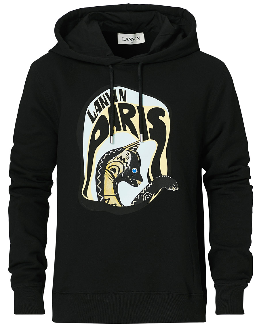 Herren | Pullover | Lanvin | Cat Print Hoodie Black