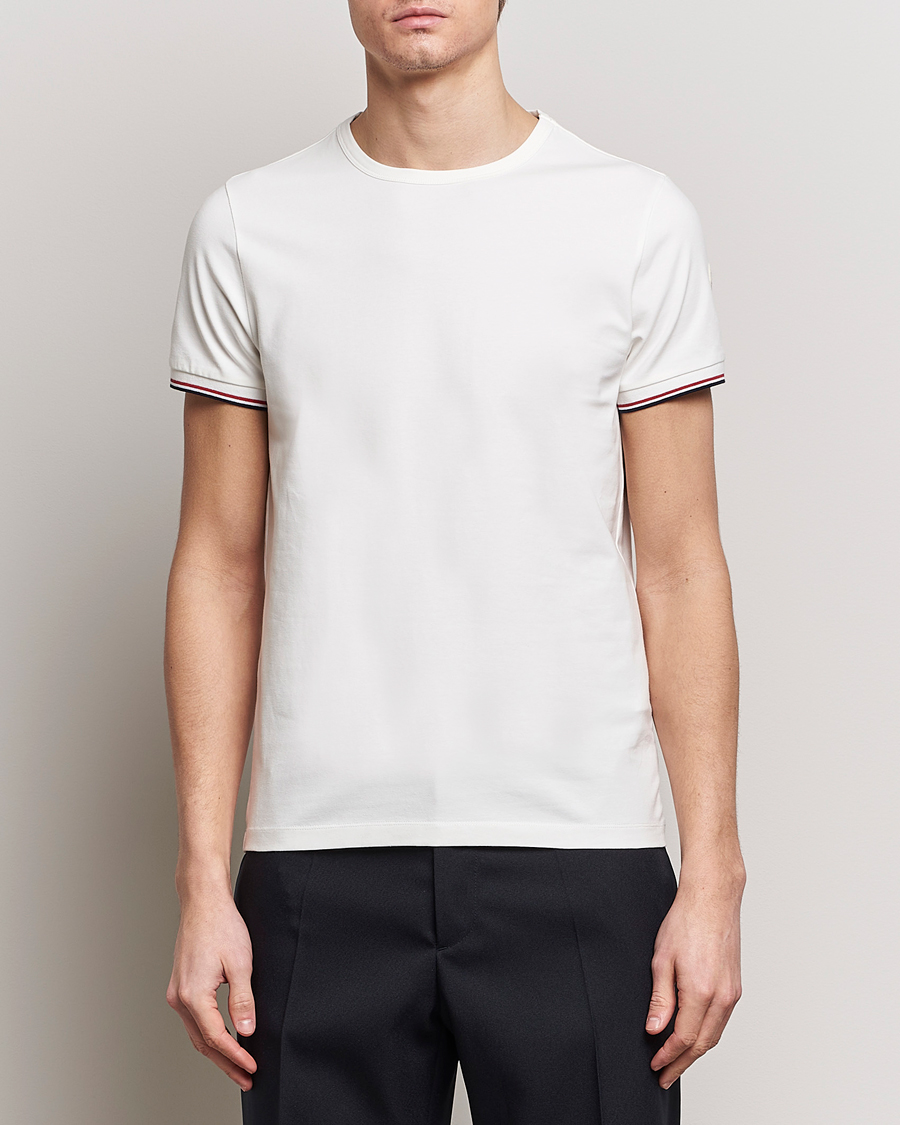 Herren | Kurzarm T-Shirt | Moncler | Shoulder Logo T-Shirt Off White