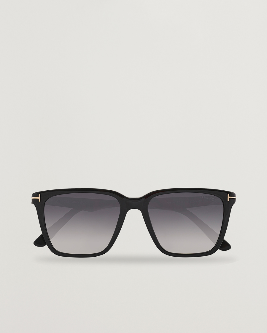 Herren | Sonnenbrillen | Tom Ford | Garrett Sunglasses Shiny Black/Gradient Smoke