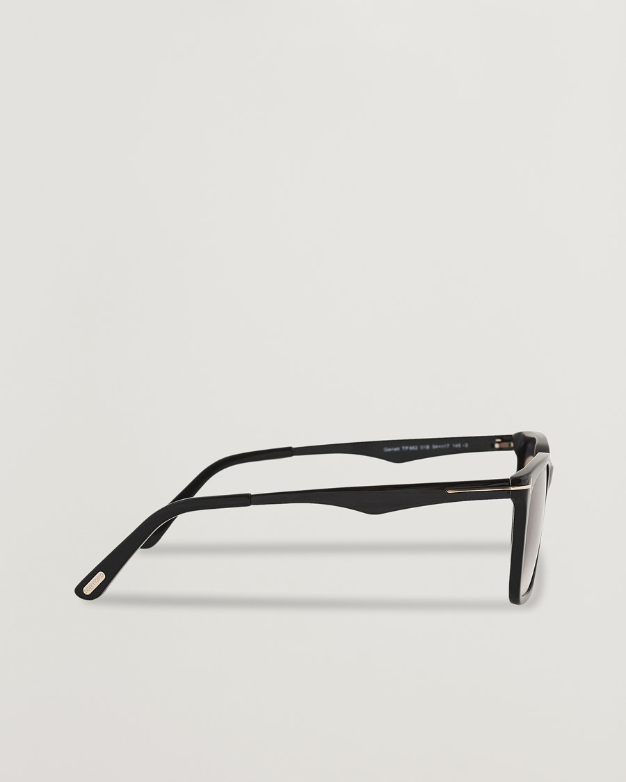 Herren | Sonnenbrillen | Tom Ford | Garrett Sunglasses Shiny Black/Gradient Smoke