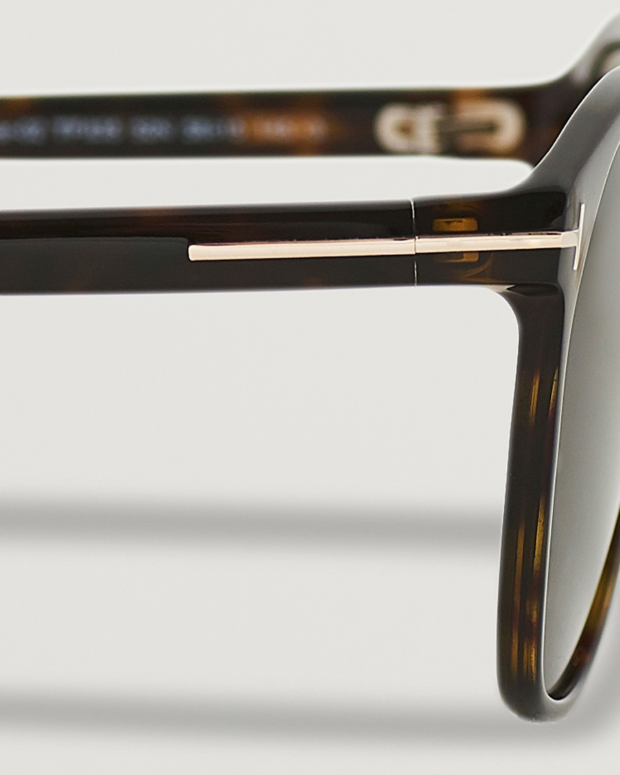 Herren | Tom Ford Jasper-02 Sunglasses Dark Havana/Green | Tom Ford | Jasper-02 Sunglasses Dark Havana/Green