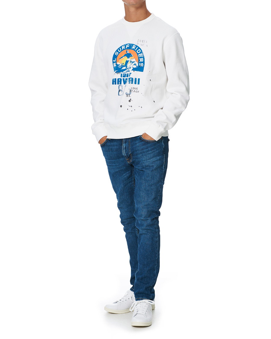 Herren | Pullover | Polo Ralph Lauren | Surf Riders Crew Neck Sweatshirt White