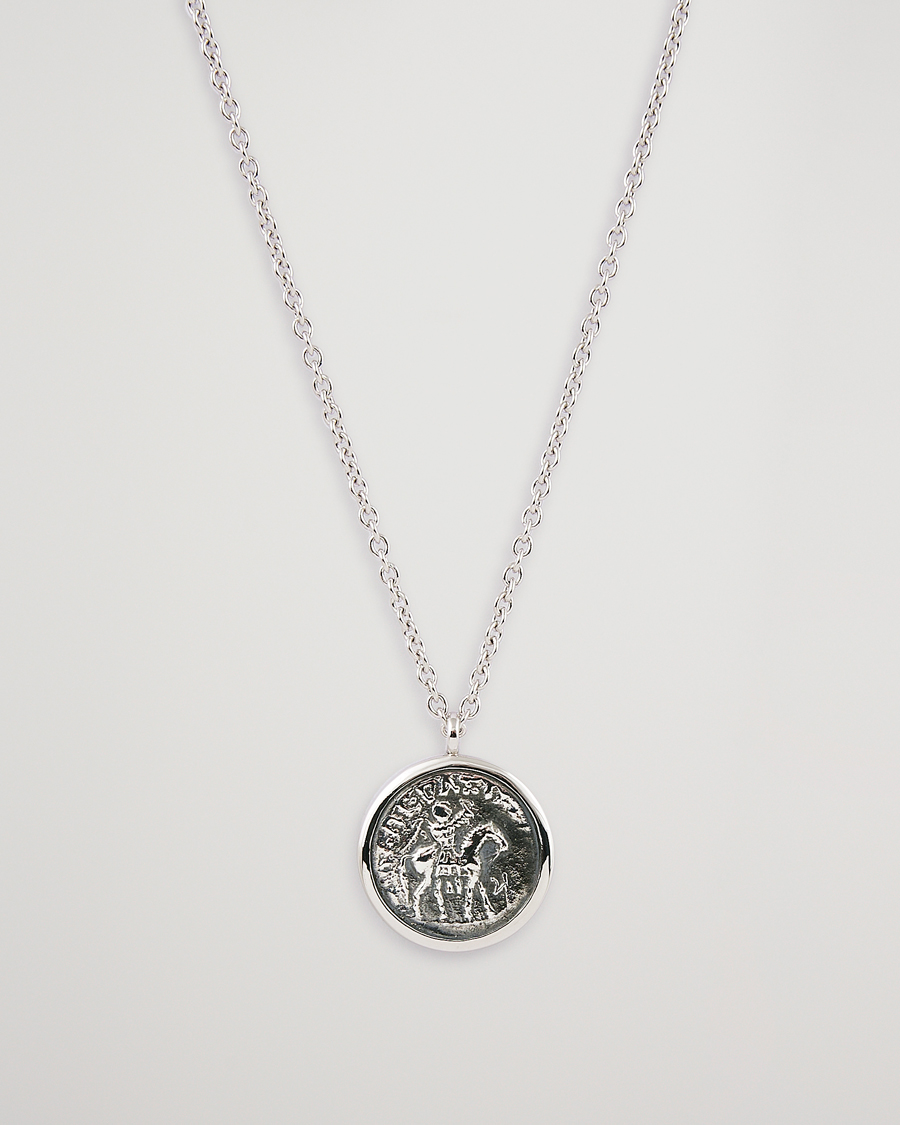Herren | Tom Wood Coin Pendand Necklace Silver | Tom Wood | Coin Pendand Necklace Silver