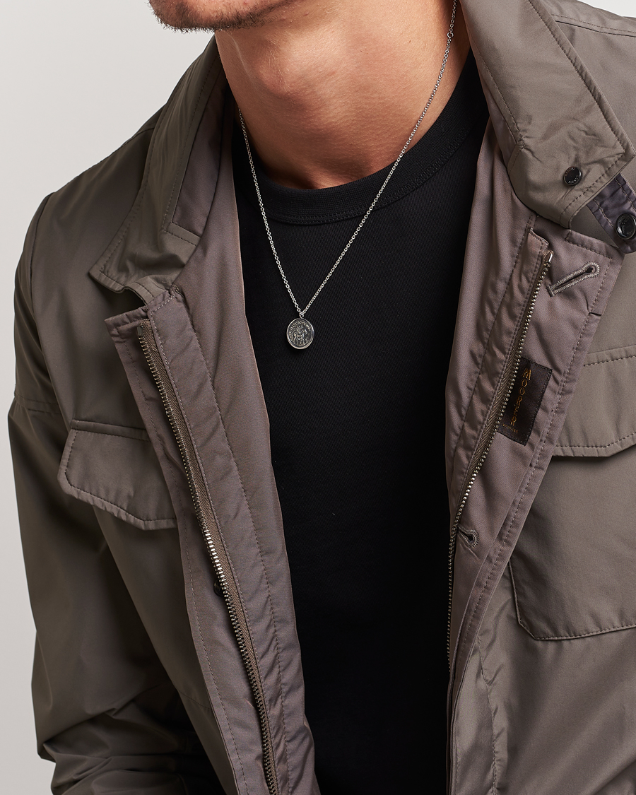 Herren | Tom Wood Coin Pendand Necklace Silver | Tom Wood | Coin Pendand Necklace Silver