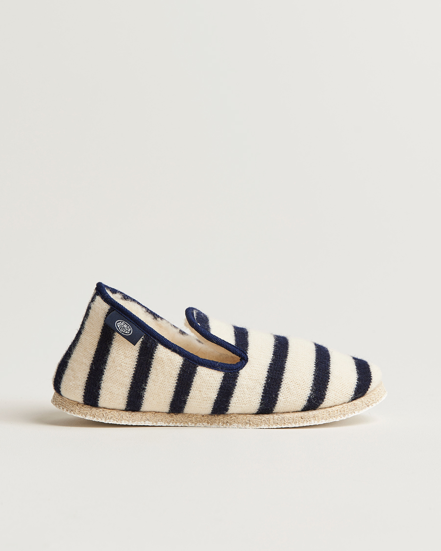 Herren | Armor-lux Maoutig Home Slippers Nature/Navy | Armor-lux | Maoutig Home Slippers Nature/Navy