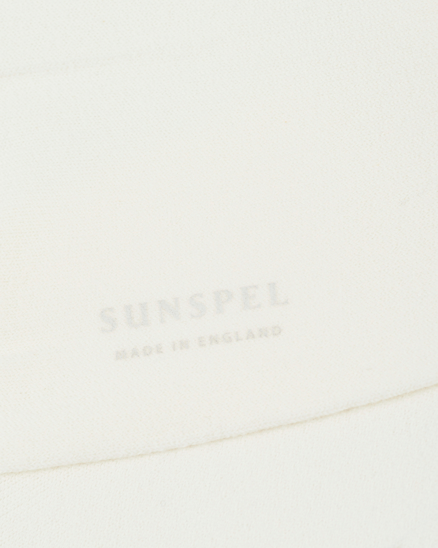 Men | Sunspel | Sunspel | Cotton Blend Socks White