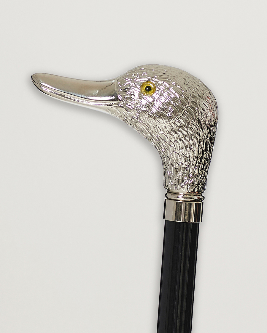 Herren | Fox Umbrellas Silver Duck Umbrella Black Black | Fox Umbrellas | Silver Duck Umbrella Black Black