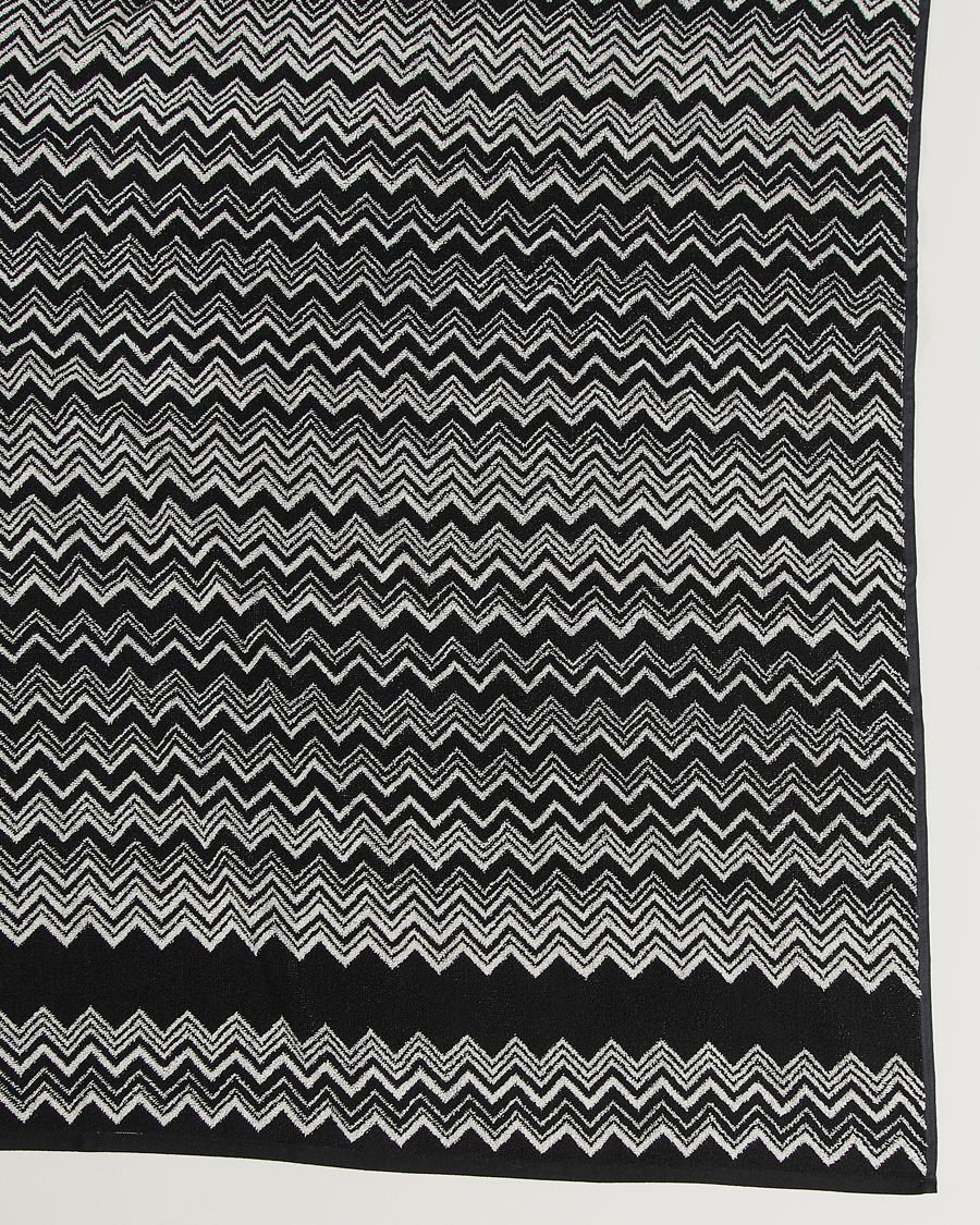 Herren | Missoni Home Keith Bath Sheet 100x150 cm Black/White | Missoni Home | Keith Bath Sheet 100x150 cm Black/White