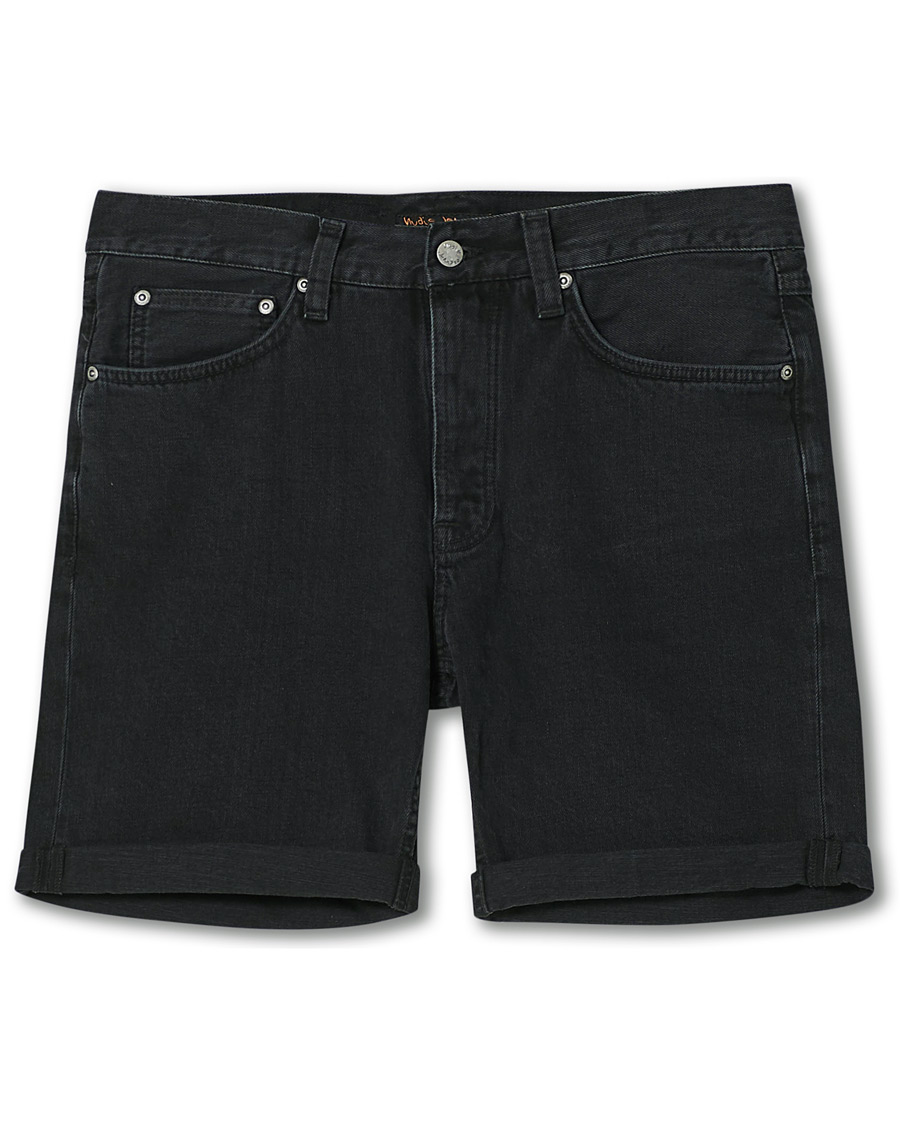 Herren | Shorts | Nudie Jeans | Josh Stretch Denim Shorts Black Water