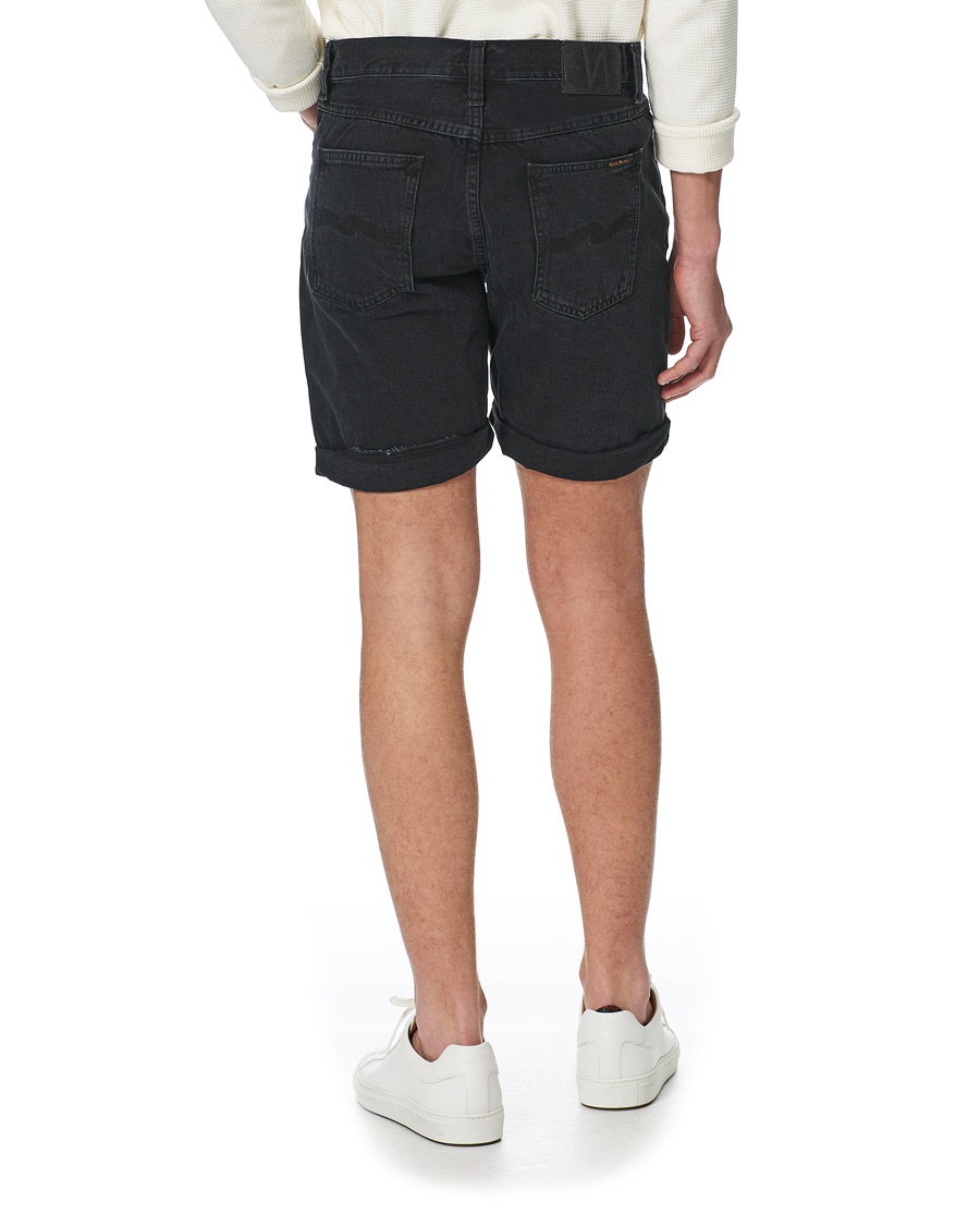 Herren | Shorts | Nudie Jeans | Josh Stretch Denim Shorts Black Water