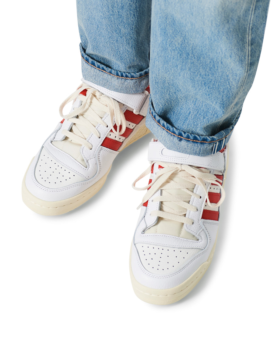 Herren | adidas Originals Forum 84 Low Sneaker White/Red | adidas Originals | Forum 84 Low Sneaker White/Red
