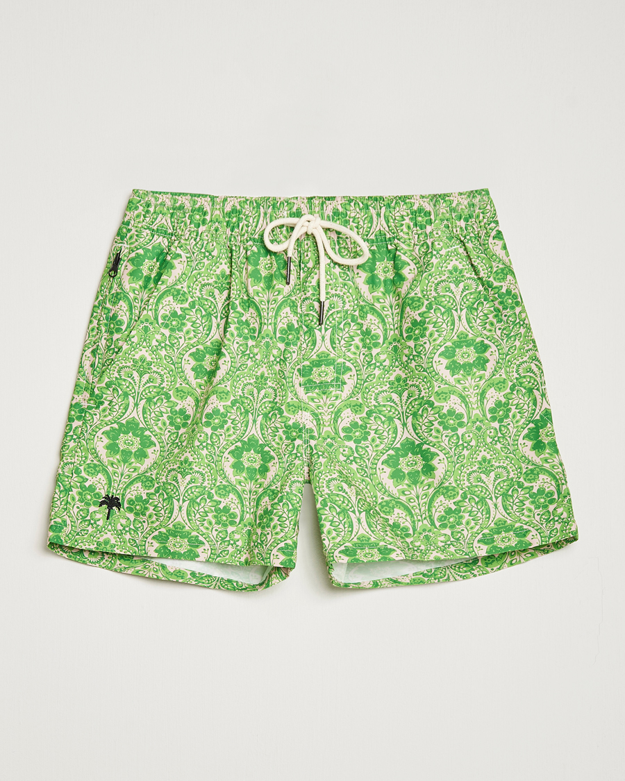 Herren | Badehosen | OAS | Printed Swim Shorts Greenie