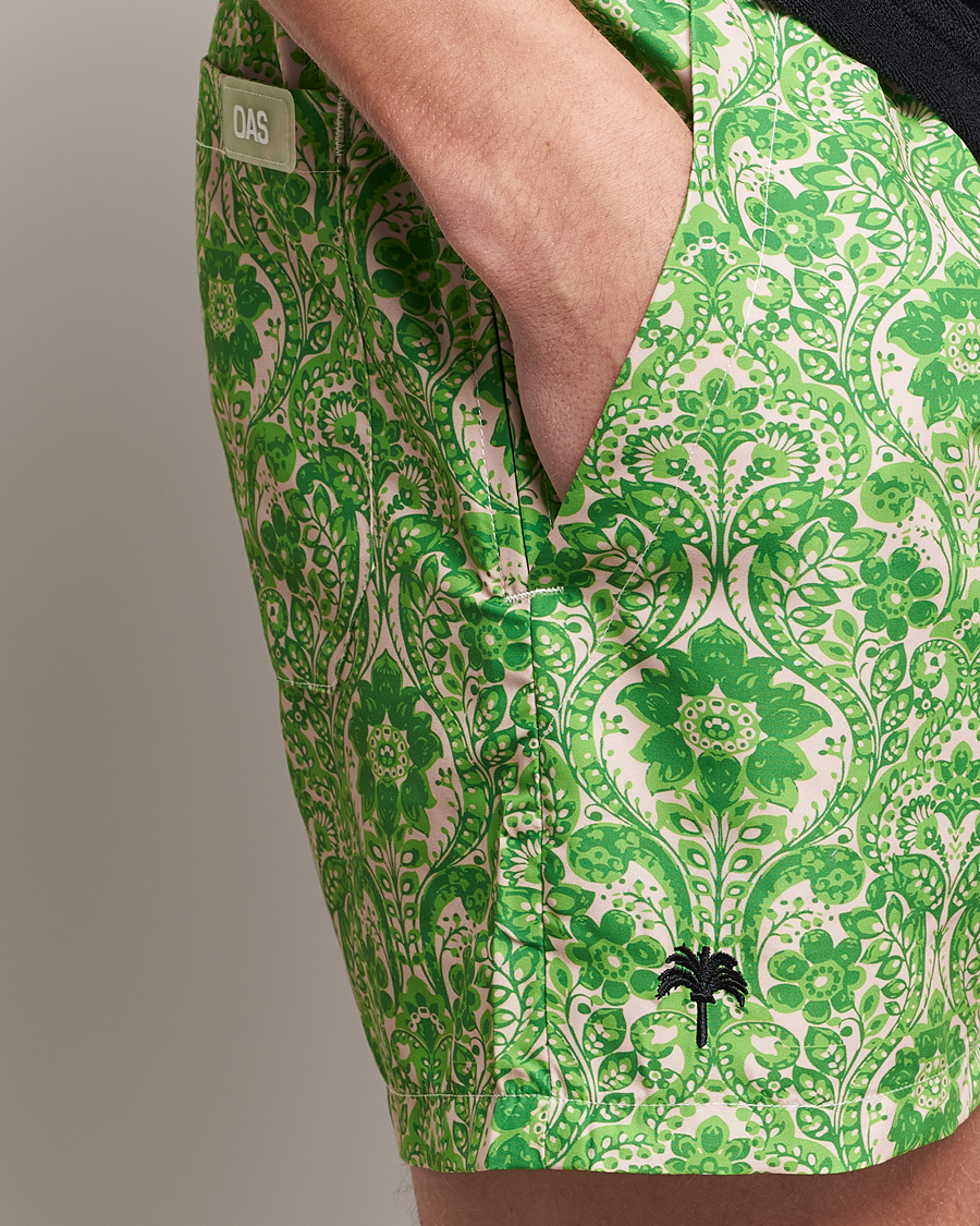 Herren | Badehosen | OAS | Printed Swim Shorts Greenie