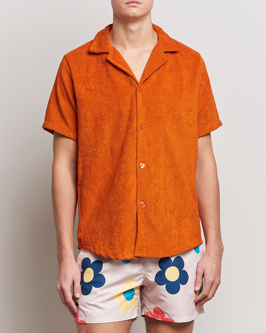 Herren | Kleidung | OAS | Terry Cuba Short Sleeve Shirt Terracotta