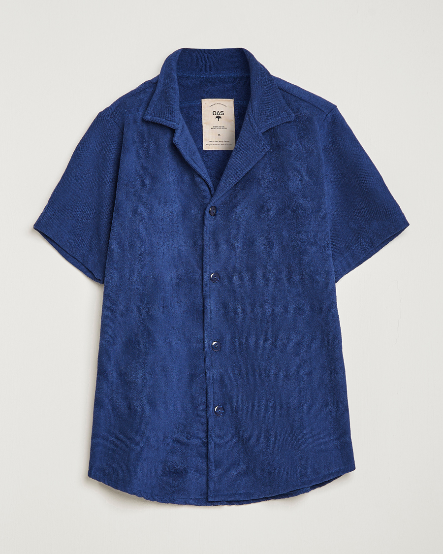 Herren | Hemden | OAS | Terry Cuba Short Sleeve Shirt Navy