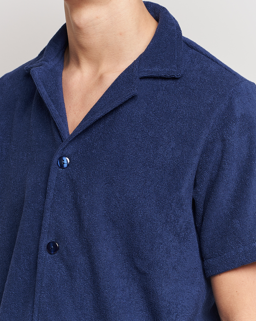 Herren | Hemden | OAS | Terry Cuba Short Sleeve Shirt Navy