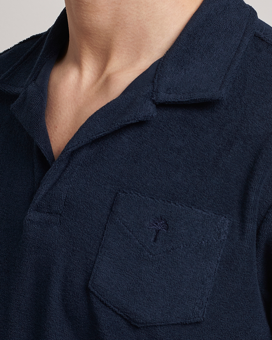 Herren | Poloshirts | OAS | Short Sleeve Terry Polo Navy