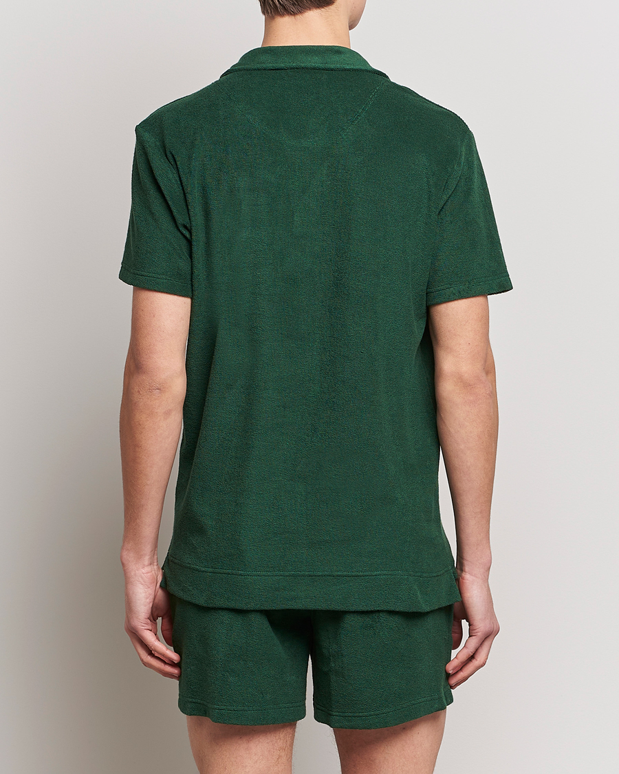 Herren | Poloshirts | OAS | Short Sleeve Terry Polo Dark Green