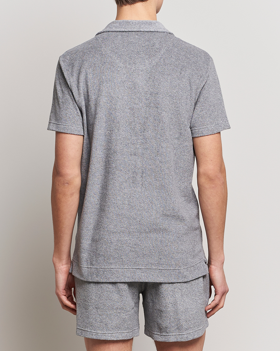 Herren | Poloshirts | OAS | Short Sleeve Terry Polo Grey Melange