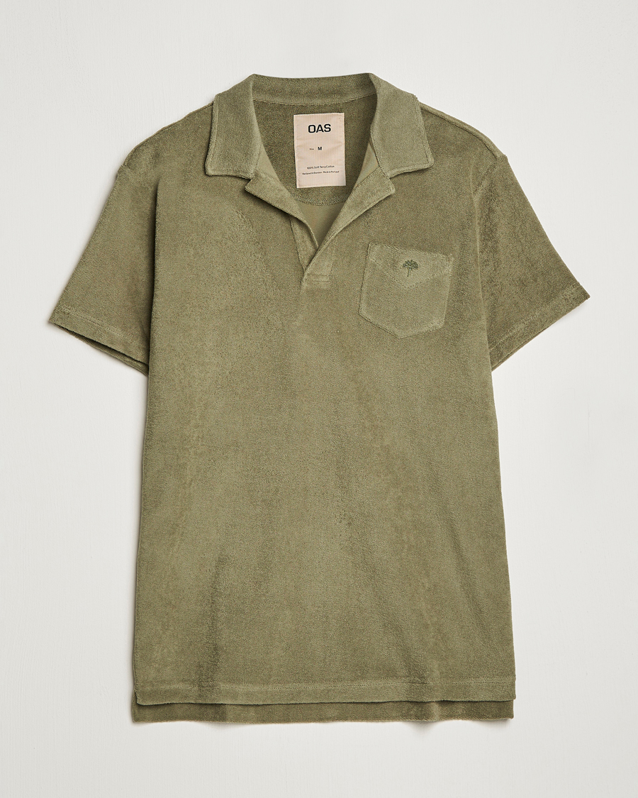 Herren | Poloshirts | OAS | Short Sleeve Terry Polo Khaki