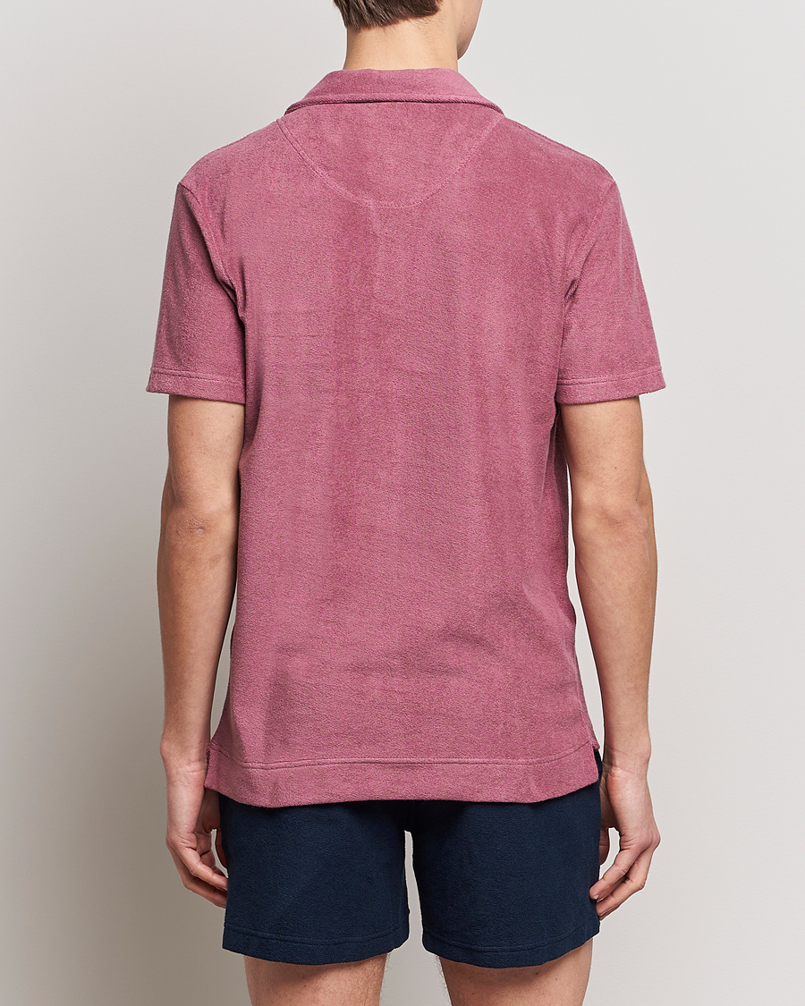 Herren | Poloshirts | OAS | Short Sleeve Terry Polo Dusty Plum