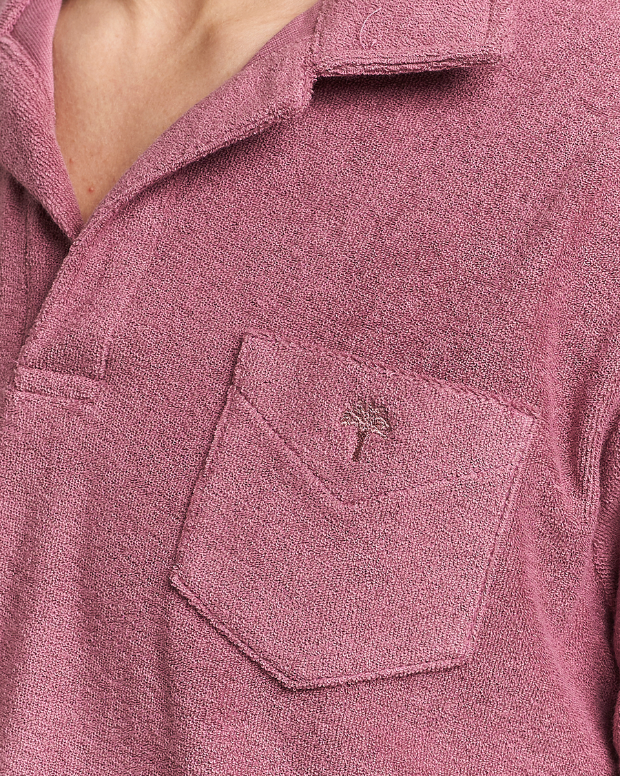 Herren | Poloshirts | OAS | Short Sleeve Terry Polo Dusty Plum