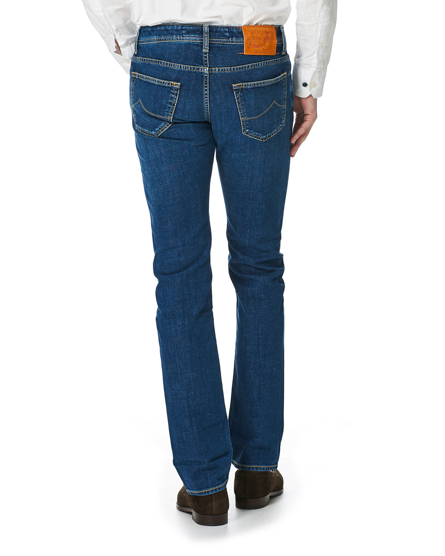 Herren | Jeans | Jacob Cohën | 622 Slim Fit Jeans Mid Blue