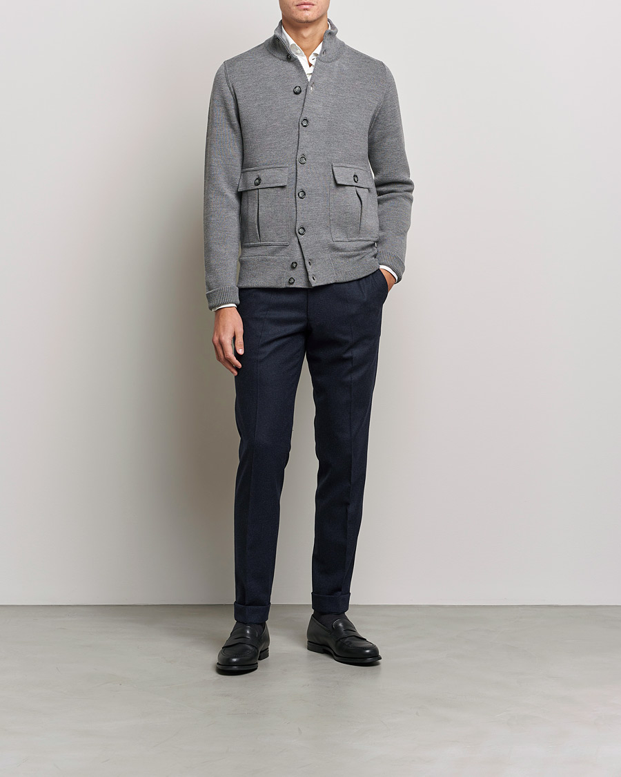 Herren | Jacken | Valstar | Valstarino Merino Wool Jacket Grey Melange