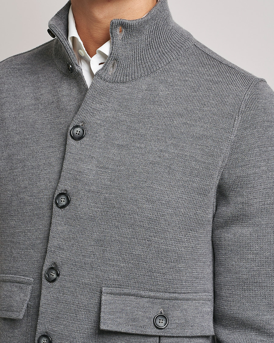 Herren | Jacken | Valstar | Valstarino Merino Wool Jacket Grey Melange