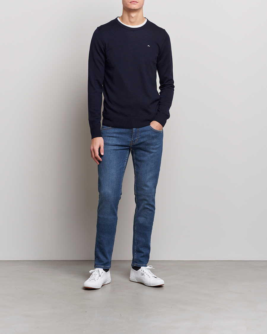 Herren | Jeans | J.Lindeberg | Jay Active Super Stretch Jeans Mid Blue
