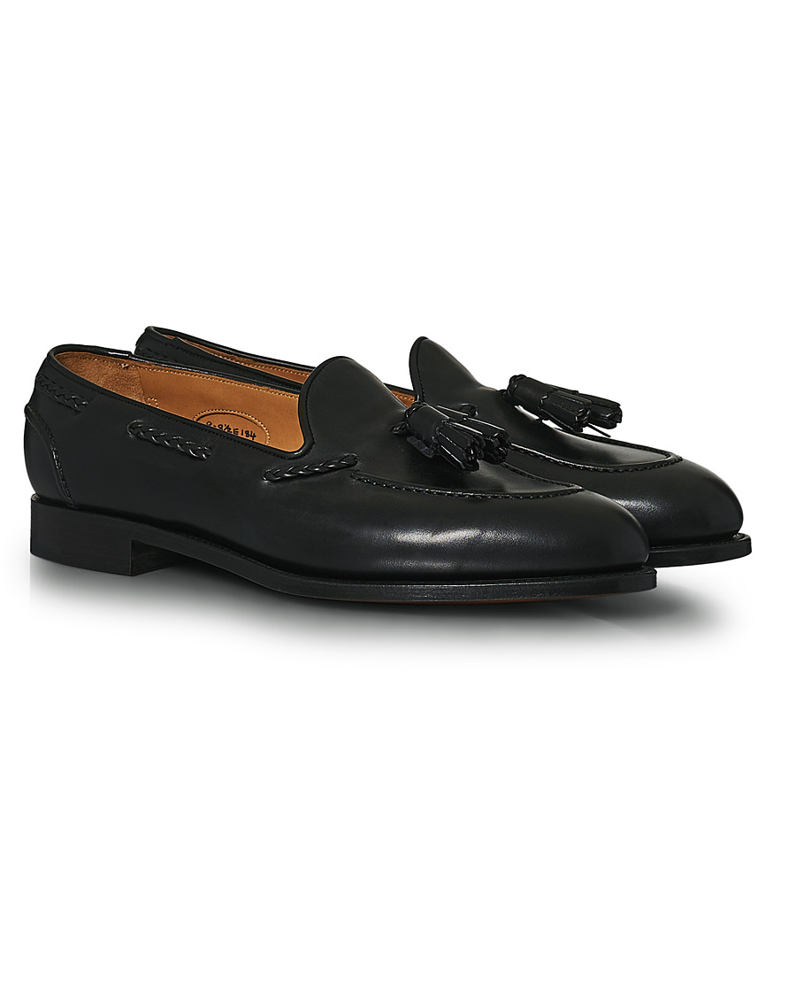 Herren | Edward Green Belgravia Tassel Loafer Black Calf | Edward Green | Belgravia Tassel Loafer Black Calf