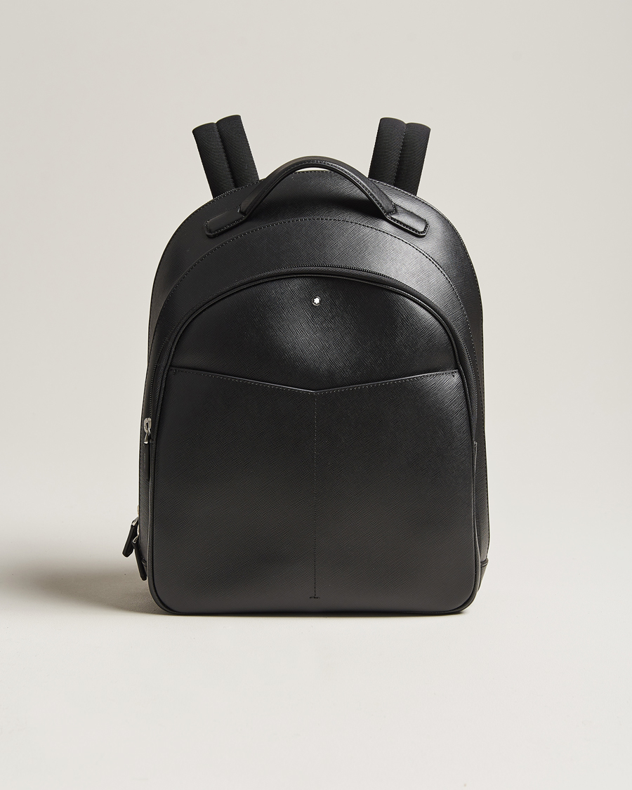 Herren | Montblanc Sartorial Backpack Medium 3 Comp Black | Montblanc | Sartorial Backpack Medium 3 Comp Black