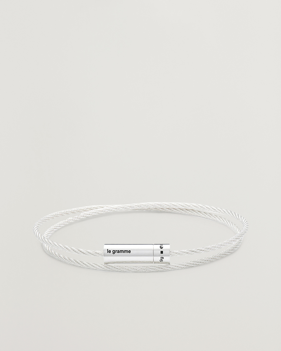 Herren | LE GRAMME Double Cable Bracelet Sterling Silver 9g | LE GRAMME | Double Cable Bracelet Sterling Silver 9g