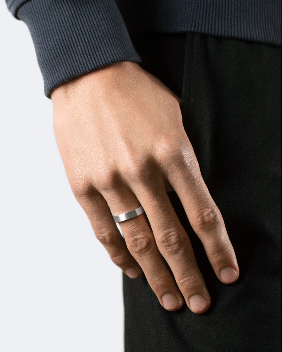 Herren | Contemporary Creators | LE GRAMME | Ribbon Brushed Ring Sterling Silver 7g