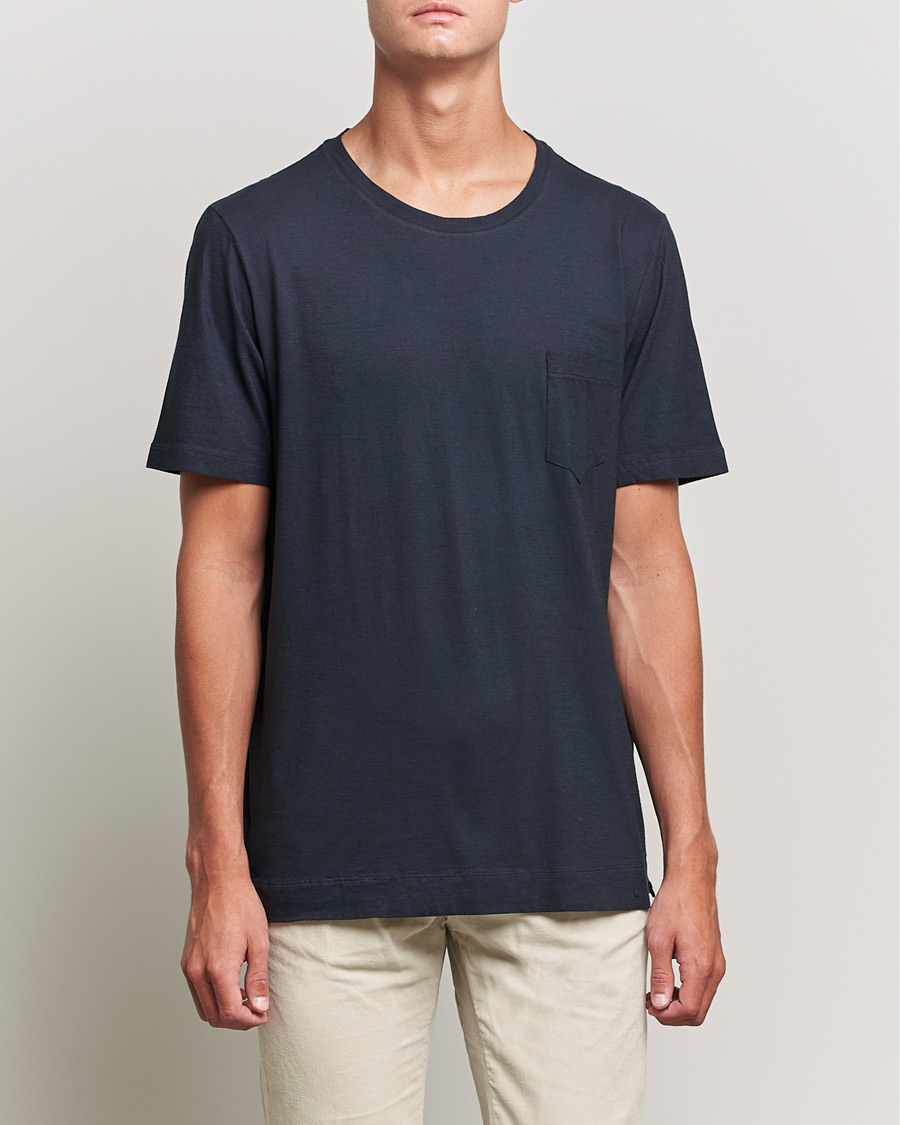 Herren | T-Shirts | Massimo Alba | Panarea Watercolor T-Shirt Washed Black