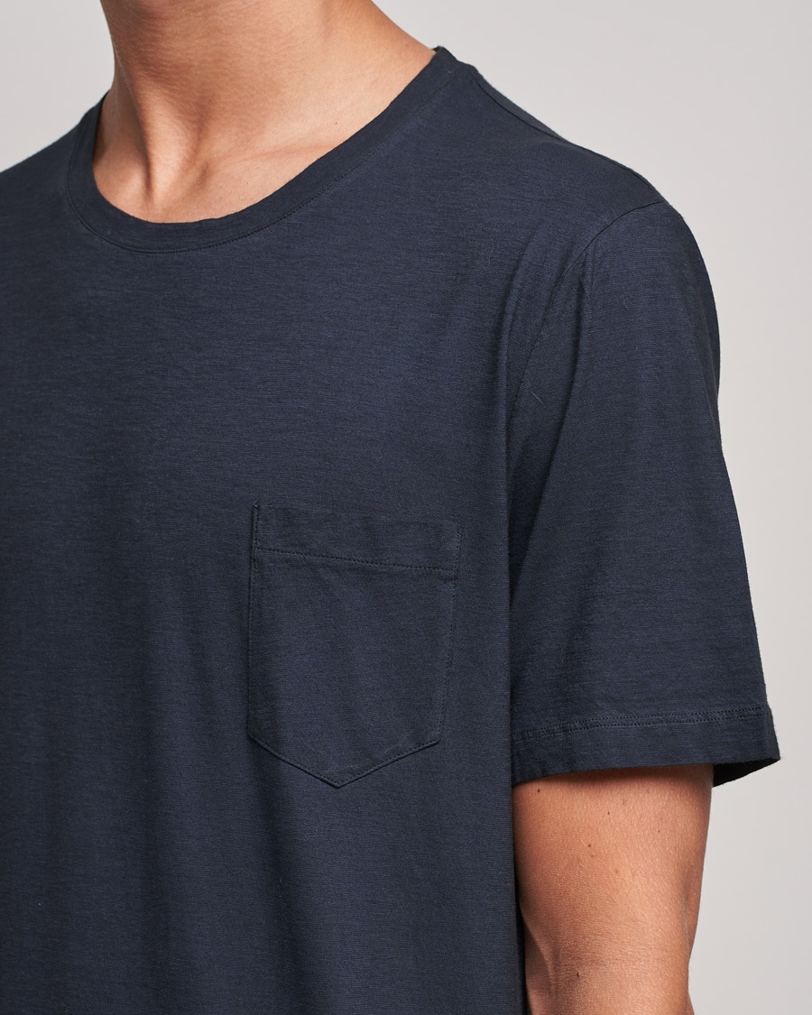 Herren | T-Shirts | Massimo Alba | Panarea Watercolor T-Shirt Washed Black