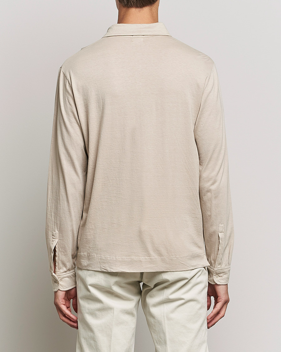 Herren | Pullover | Massimo Alba | Ischia Cotton/Cashmere Polo Light Beige