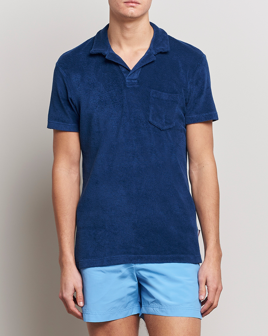 Herren | Terry | Orlebar Brown | Terry Polo Blue Wash