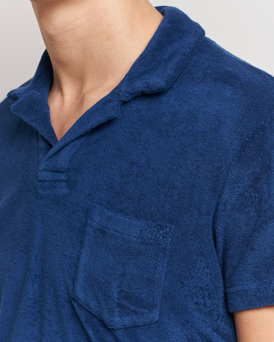 Herren | Poloshirts | Orlebar Brown | Terry Polo Blue Wash