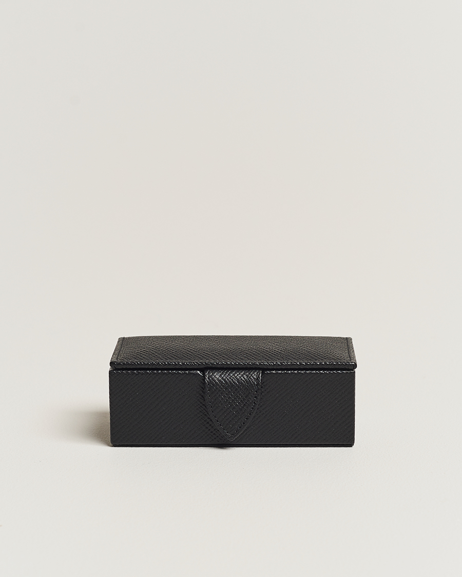 Herren | Für das Zuhause | Smythson | Panama Mini Cufflink Box Black