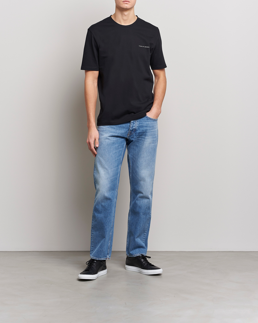 Herren | T-Shirts | Tiger of Sweden | Pro Cotton Logo Tee Black