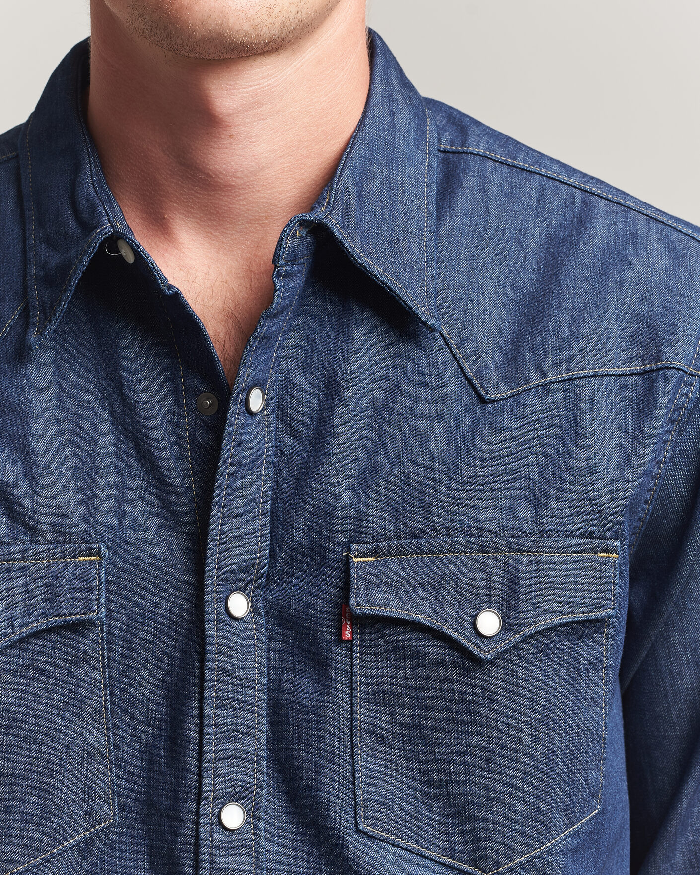 Herren | Hemden | Levi's | Barstow Western Standard Shirt Rinse Marbled