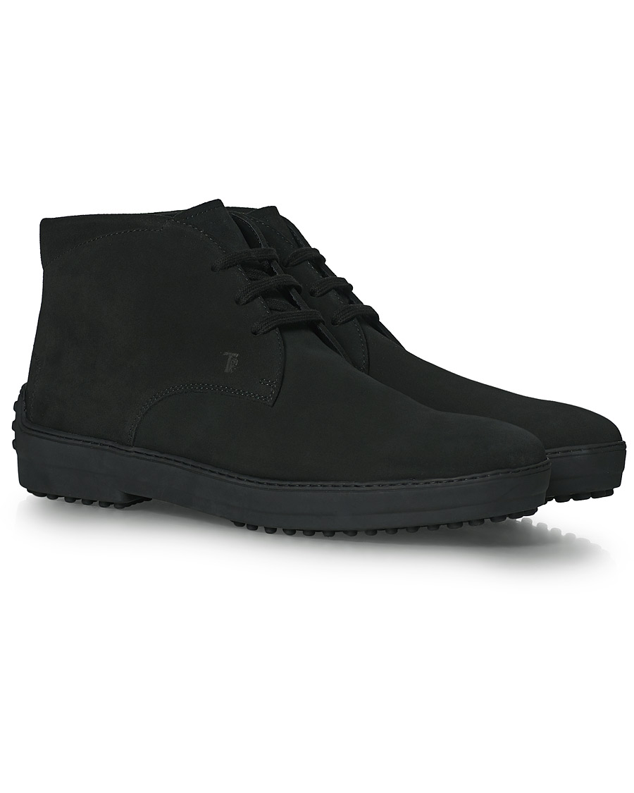 Herren | Tod's Winter Gommini Boots Black Suede | Tod's | Winter Gommini Boots Black Suede