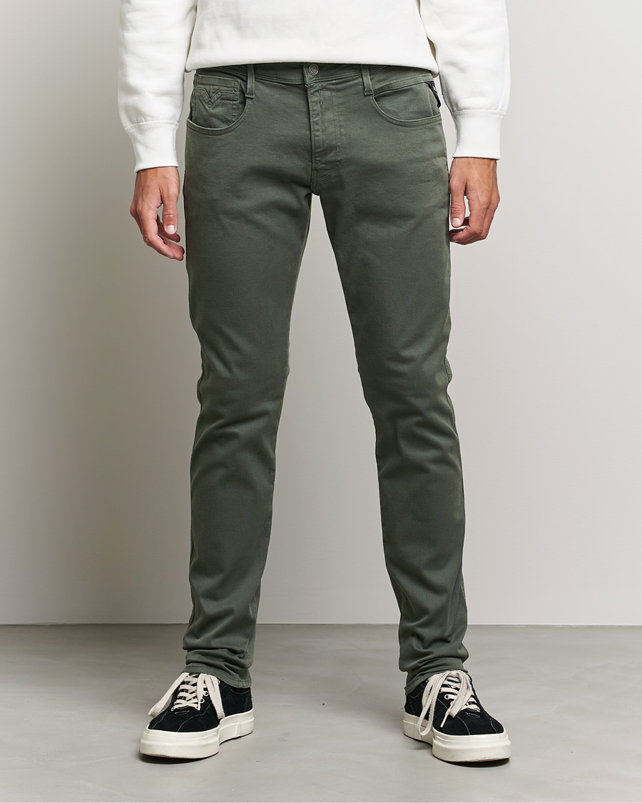 Herren | Kleidung | Replay | Anbass Hyperflex X.Lite 5-Pocket Pants Olive Green